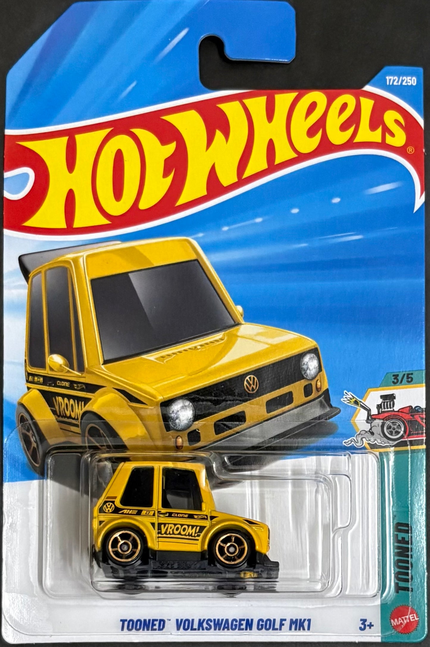 Tooned Volkswagen Golf Mk1 (Yellow)