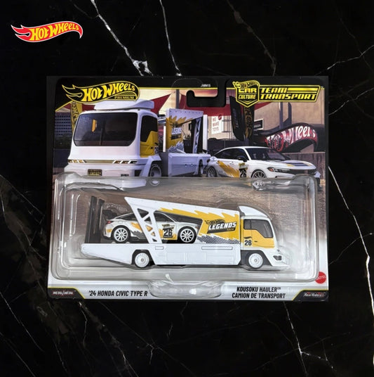 Hot Wheels Team Transport 24 Honda Civic Type R / Kousoku Hauler (Legends Tour)