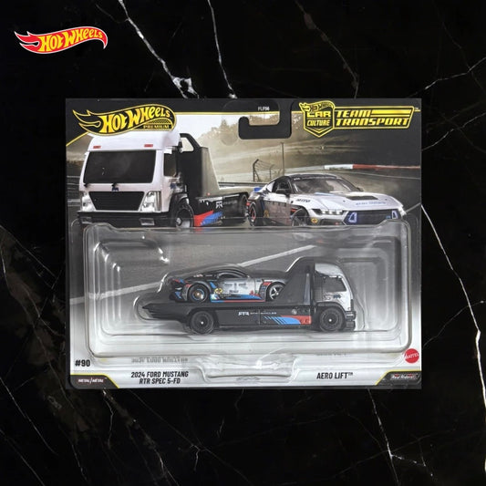 Hot Wheels Team Transport 2024 Ford Mustang RTR Spec 5-FD / Aero Lift